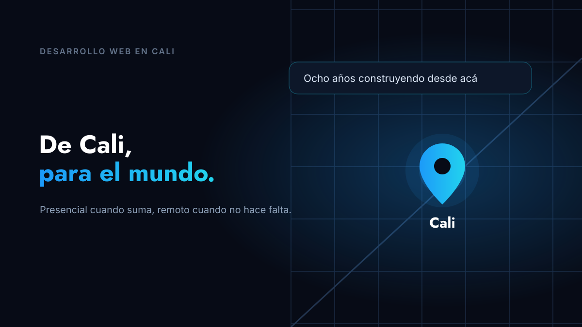 Desarrollo web para empresas en Cali: cómo trabajamos y con quién